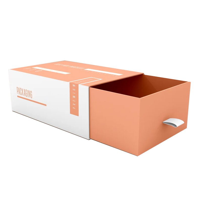 recyclable Custom Logo Packing Box For Jewellery Drawing Package Slide Drawer Jewelry Packaging Paper Box with Black Foam