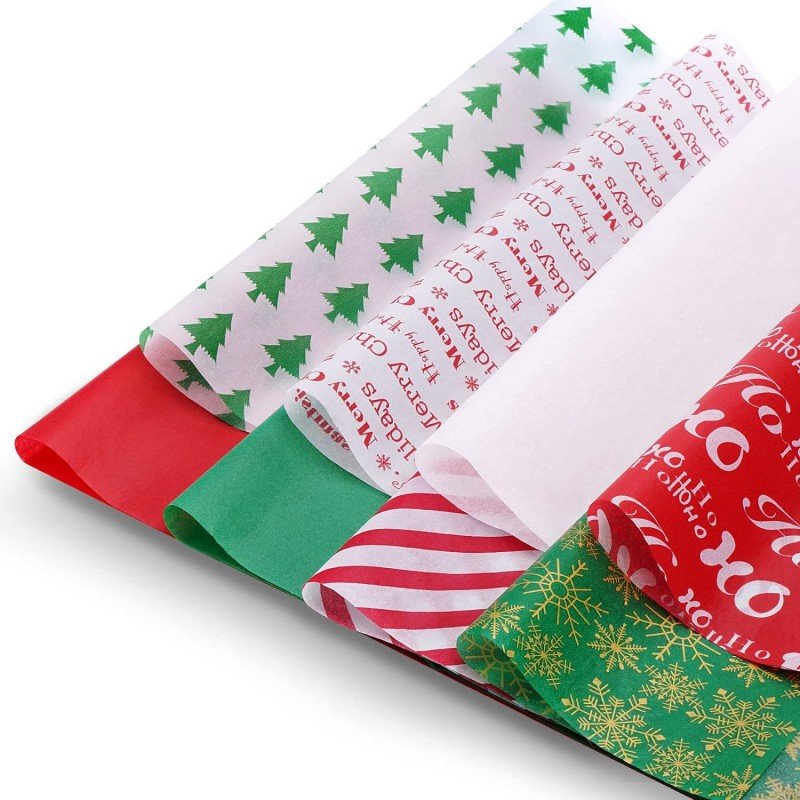 Custom Brand Logo Tissue Papers Printing Gift thin Wrapping Tissue Paper Clothes white colored Wrapping Paper