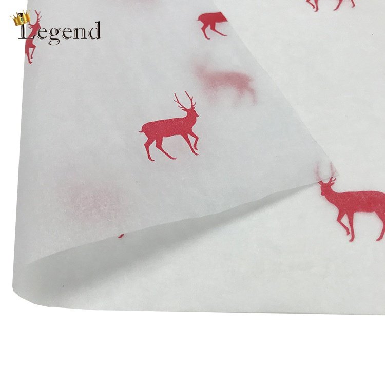Simple One Color Printing Garment Clothes Shipping Packaging Small White Wrap Tissue Paper Custom Logo
