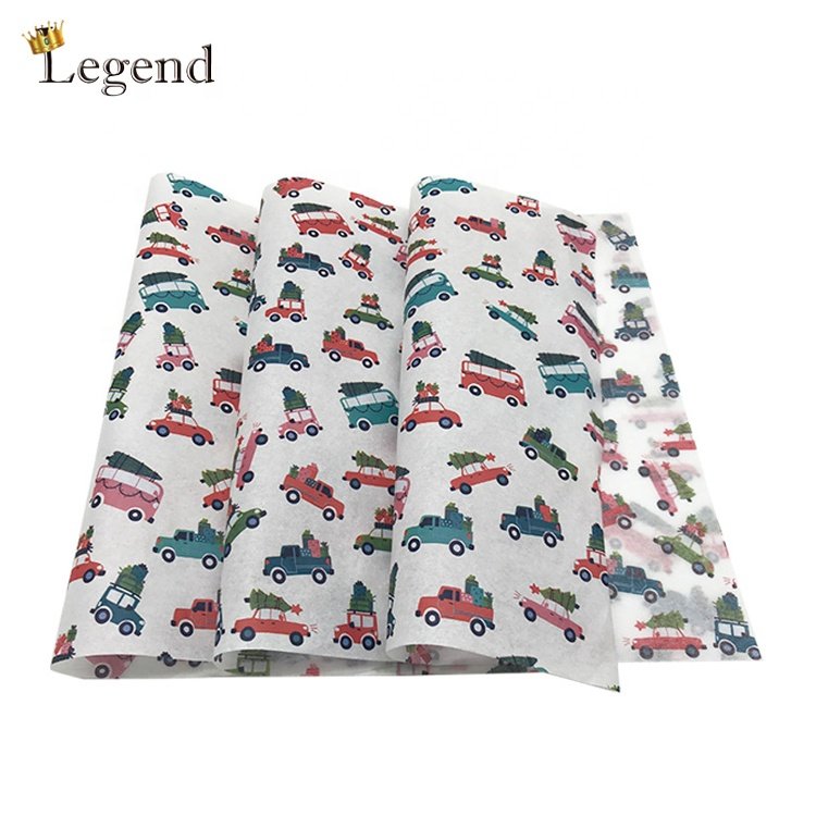 Simple One Color Printing Garment Clothes Shipping Packaging Small White Wrap Tissue Paper Custom Logo
