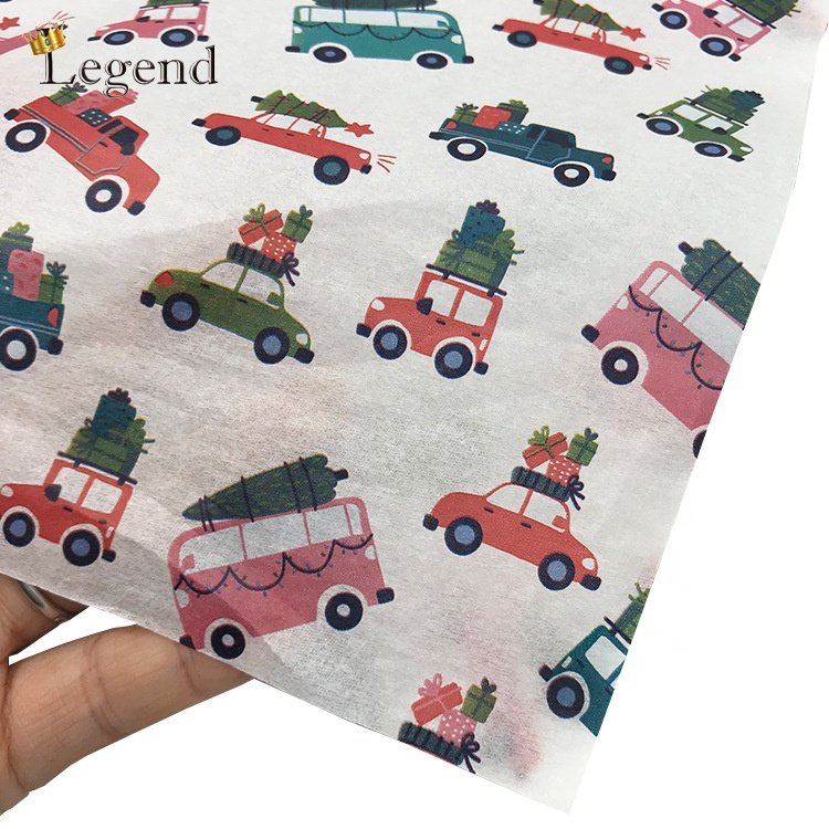 Simple One Color Printing Garment Clothes Shipping Packaging Small White Wrap Tissue Paper Custom Logo