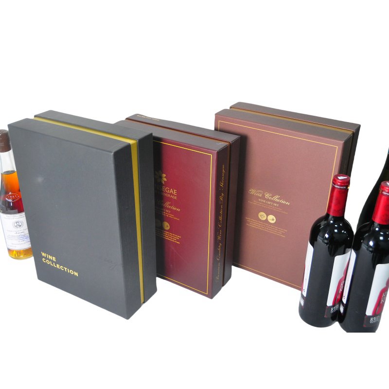 Custom Wine Collection Gift Box Brandy Whisky or whiskey Gift Packaging Paper Box Custom Package Solution Manufacture