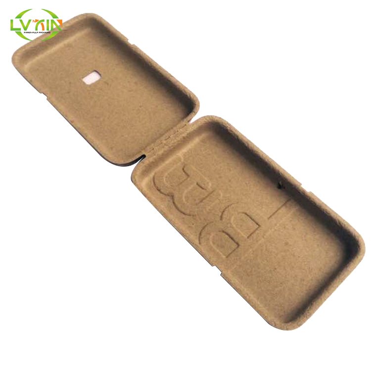 Packaging Pulp Moulded Paper Box with Good Quality Gift Biodegradable Paper Wholesale Custom Made Electronic,gift Packaging