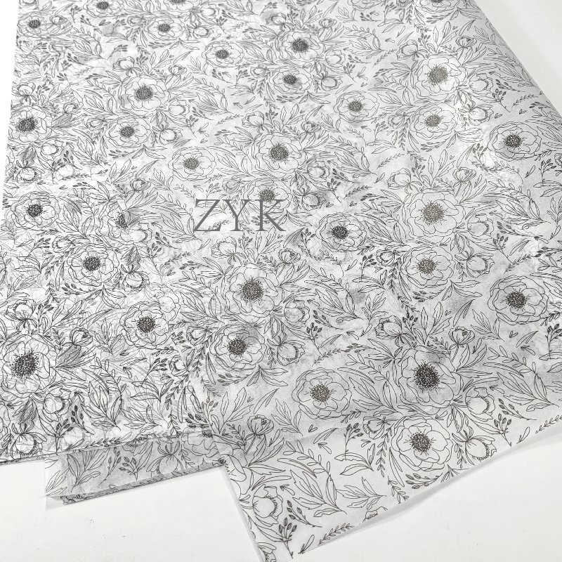 Clothing Packaging Tissue Wrapping Paper Secret Garden Gift 17gsm Wrapping Paper