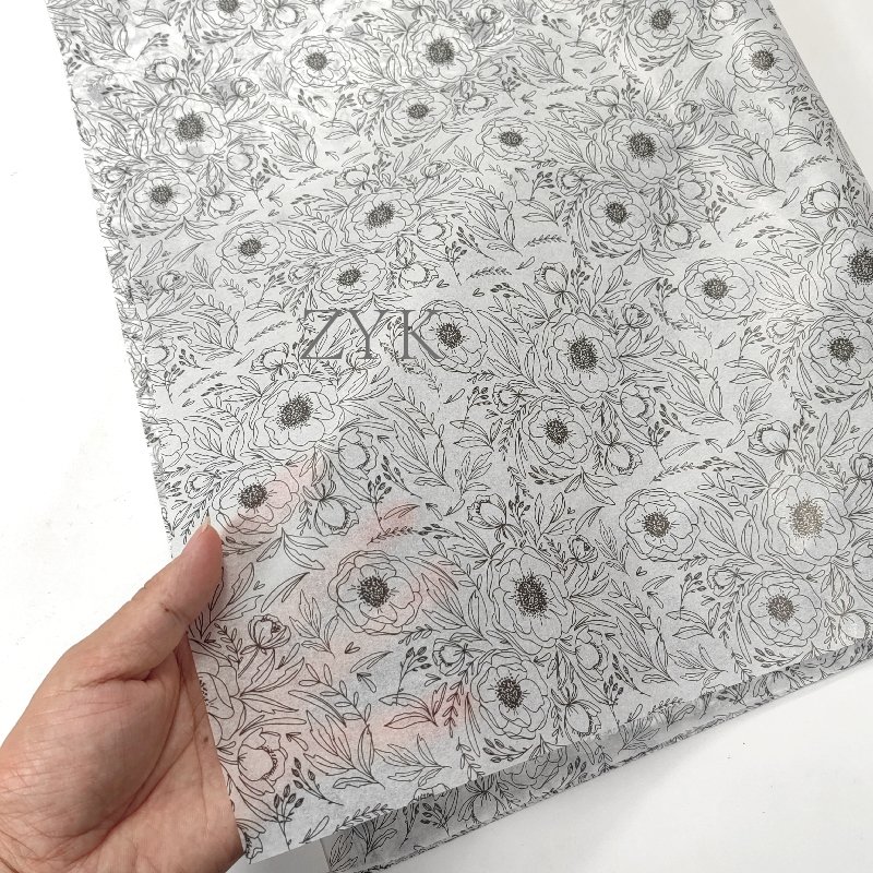 Clothing Packaging Tissue Wrapping Paper Secret Garden Gift 17gsm Wrapping Paper