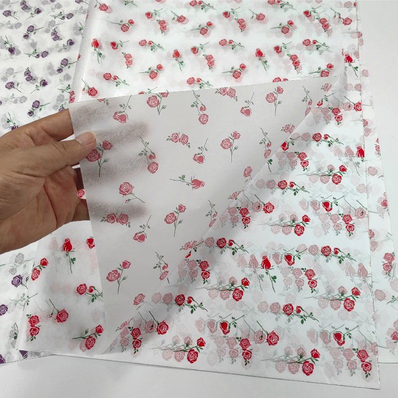 17gsm Rose Lovely Tissue Wrapping Paper Uncoated Luxury Gifts Clothing Packaging Wrapping Tissue Paper
