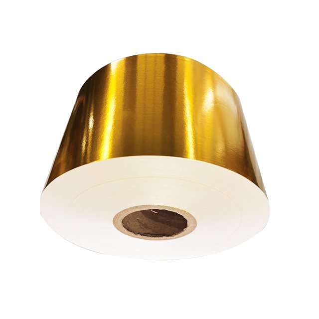 Gold Aluminum Foil Roll For Food Packaging Printed And Embossed Soft Chocolate Wrapping Paper Laminated Packaged In Roll