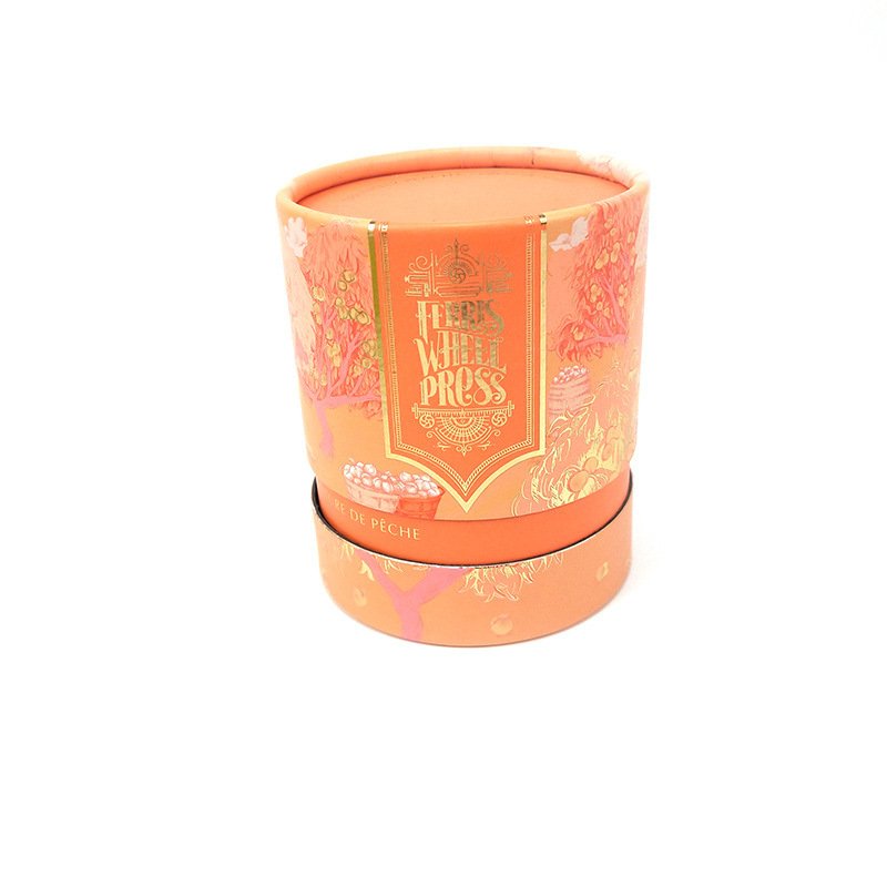 Custom Logo Color Rigid Cardboard Packaging Cylinder Paper Tube Box Gift Carton Box For Cosmetic Perfume Skincare Fragrance