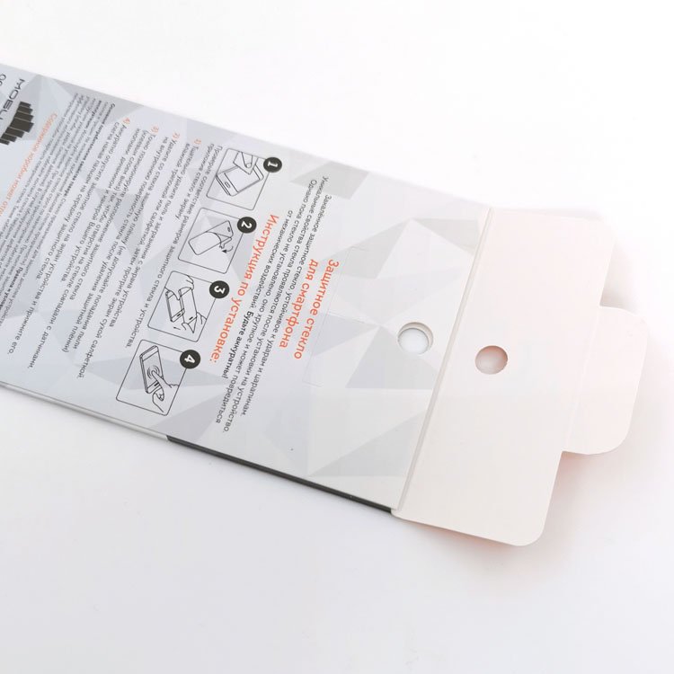 custom gift cardboard envelope packaging for tempered glass packaging