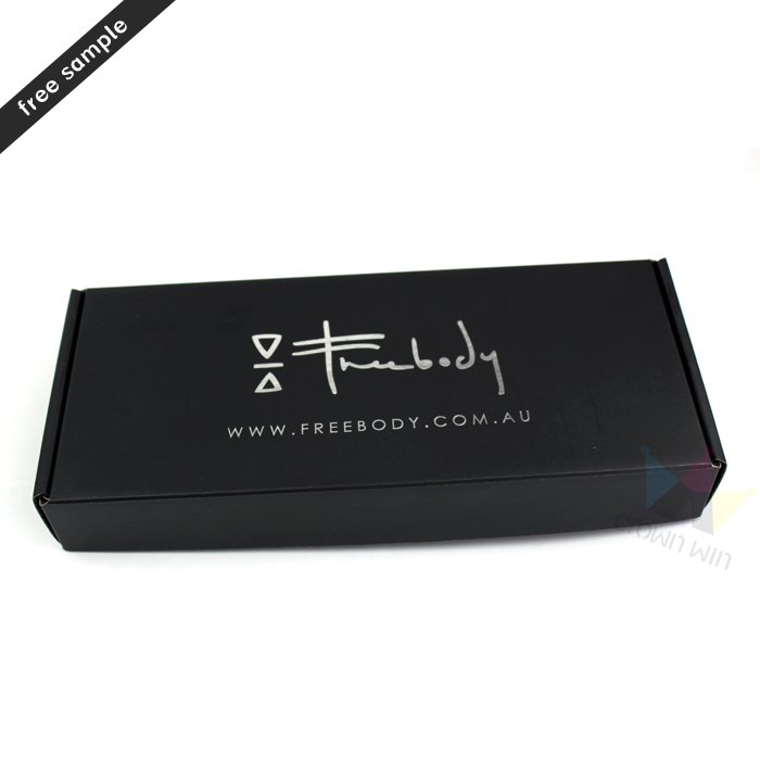 Crown win Free Design Mailer Packing Custom Black Mailing Packaging Boxes Cardboard Clothing Package Box Luxury Gift Paper Box