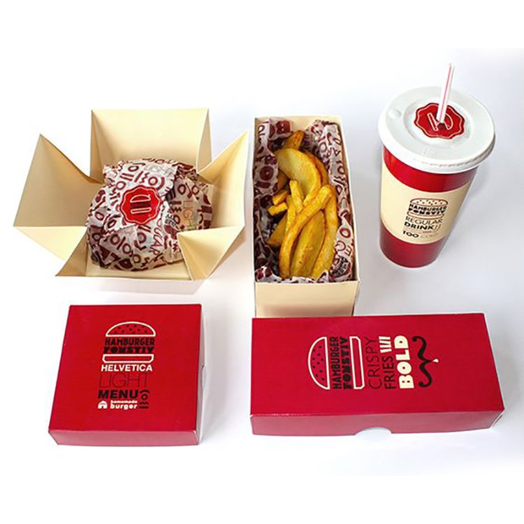 Custom printed logo bakery store packaging paper takeaway food zaku Eclair container disposable to go boxes ice cream cup