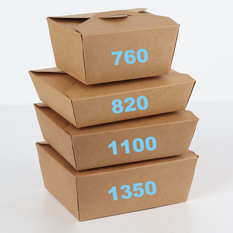 Customized Rectangular Paper Packaging Box for Salad Fast Food Takeaway with UV Coating Printing