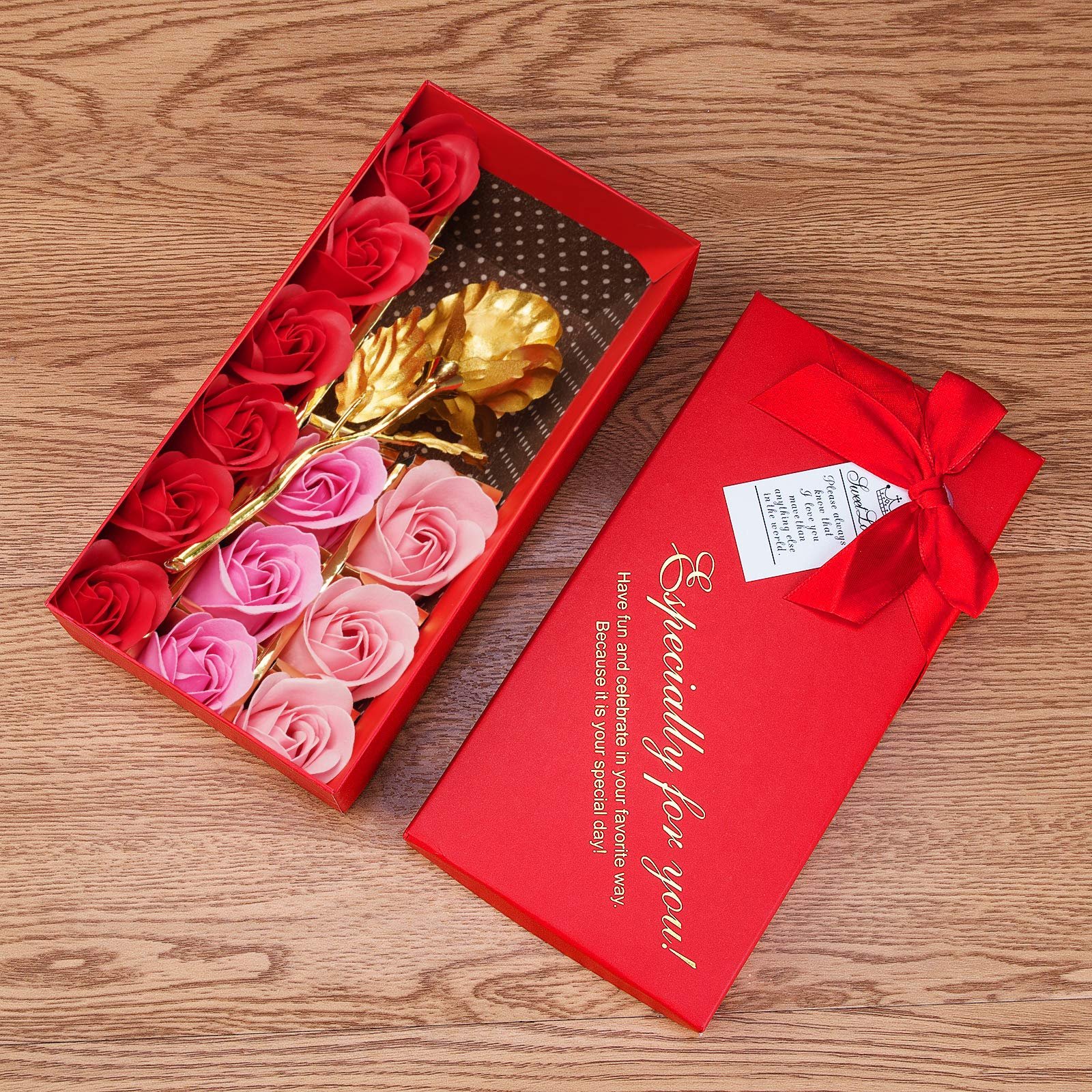 New Design Craft Valentine Box Rose Private Label Flower Folding Drawer Gift Box Customized Gift Box