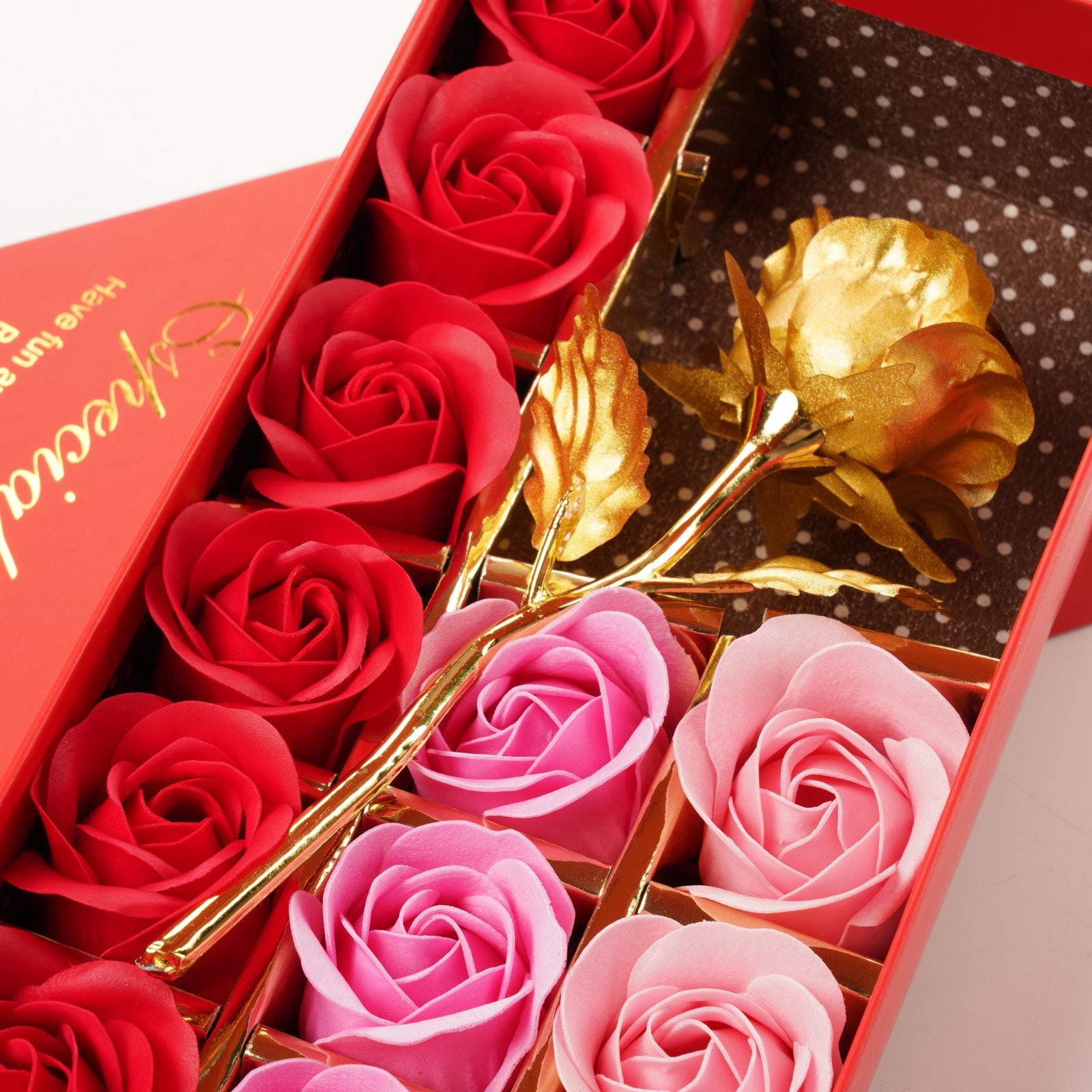 New Design Craft Valentine Box Rose Private Label Flower Folding Drawer Gift Box Customized Gift Box