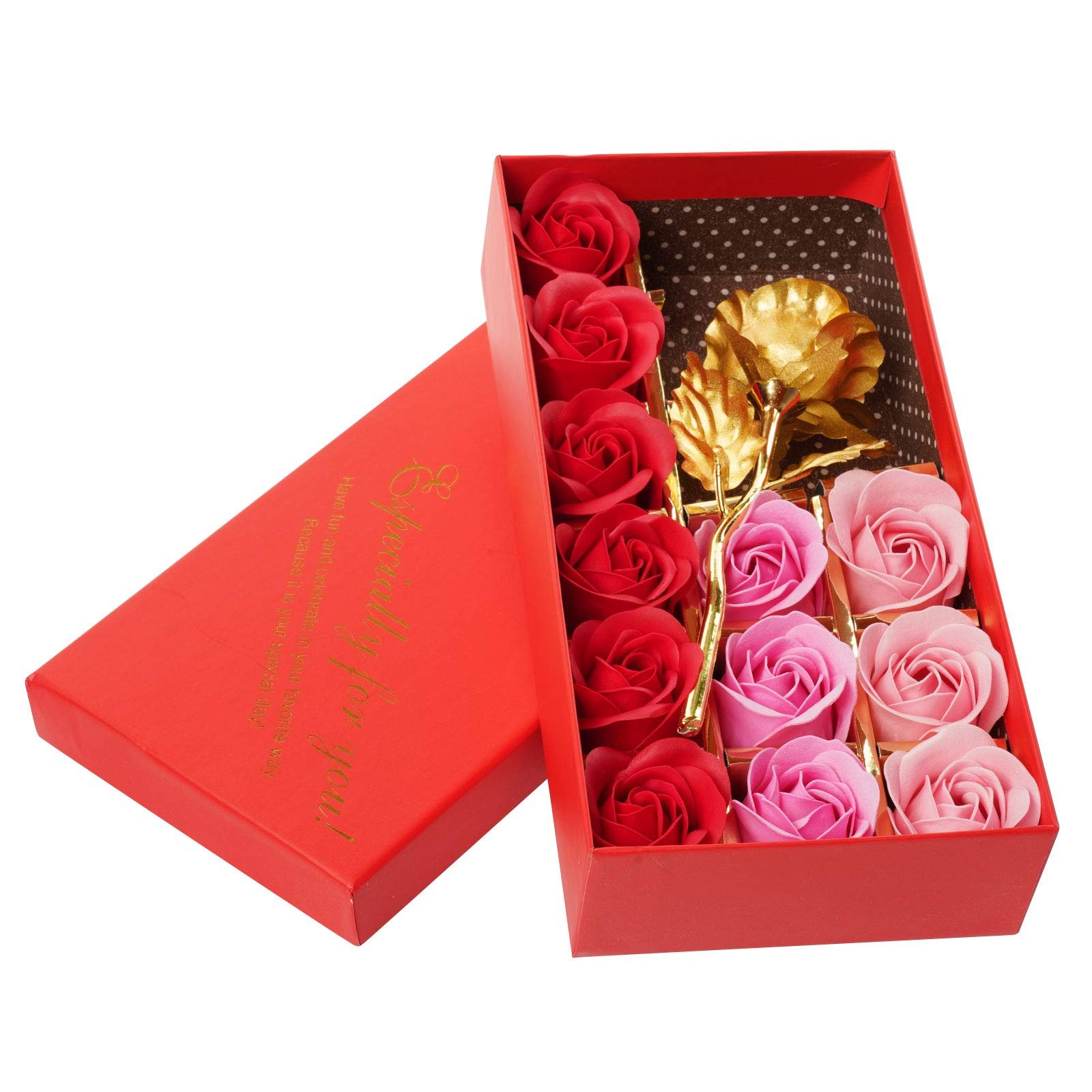 New Design Craft Valentine Box Rose Private Label Flower Folding Drawer Gift Box Customized Gift Box