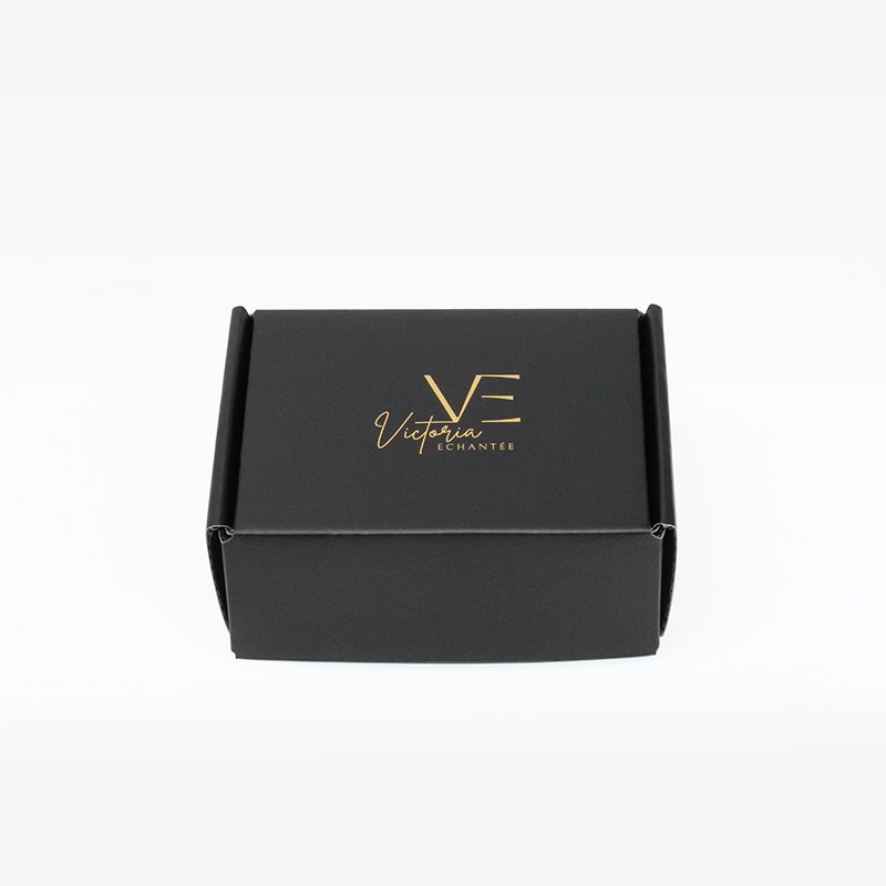 Wholesale Custom Printing LOGO Black Mailers Folding Gift Paper Box Cardboard Black Shipping Corrugated Packaging Mailer Boxes