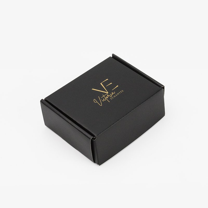 Wholesale Custom Printing LOGO Black Mailers Folding Gift Paper Box Cardboard Black Shipping Corrugated Packaging Mailer Boxes