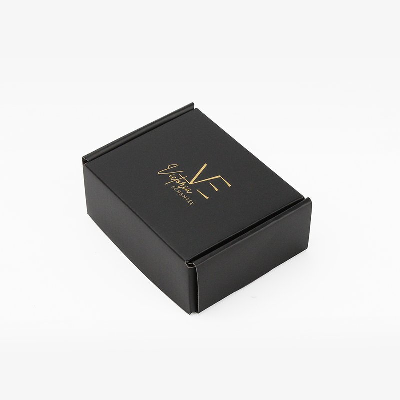 Wholesale Custom Printing LOGO Black Mailers Folding Gift Paper Box Cardboard Black Shipping Corrugated Packaging Mailer Boxes