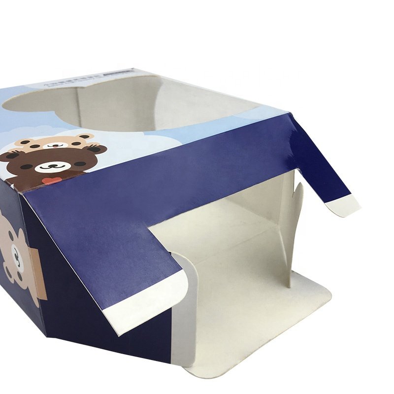 shoe boxes custom logo clear pvc window with handle paper boxes printed baby shoe box packaging