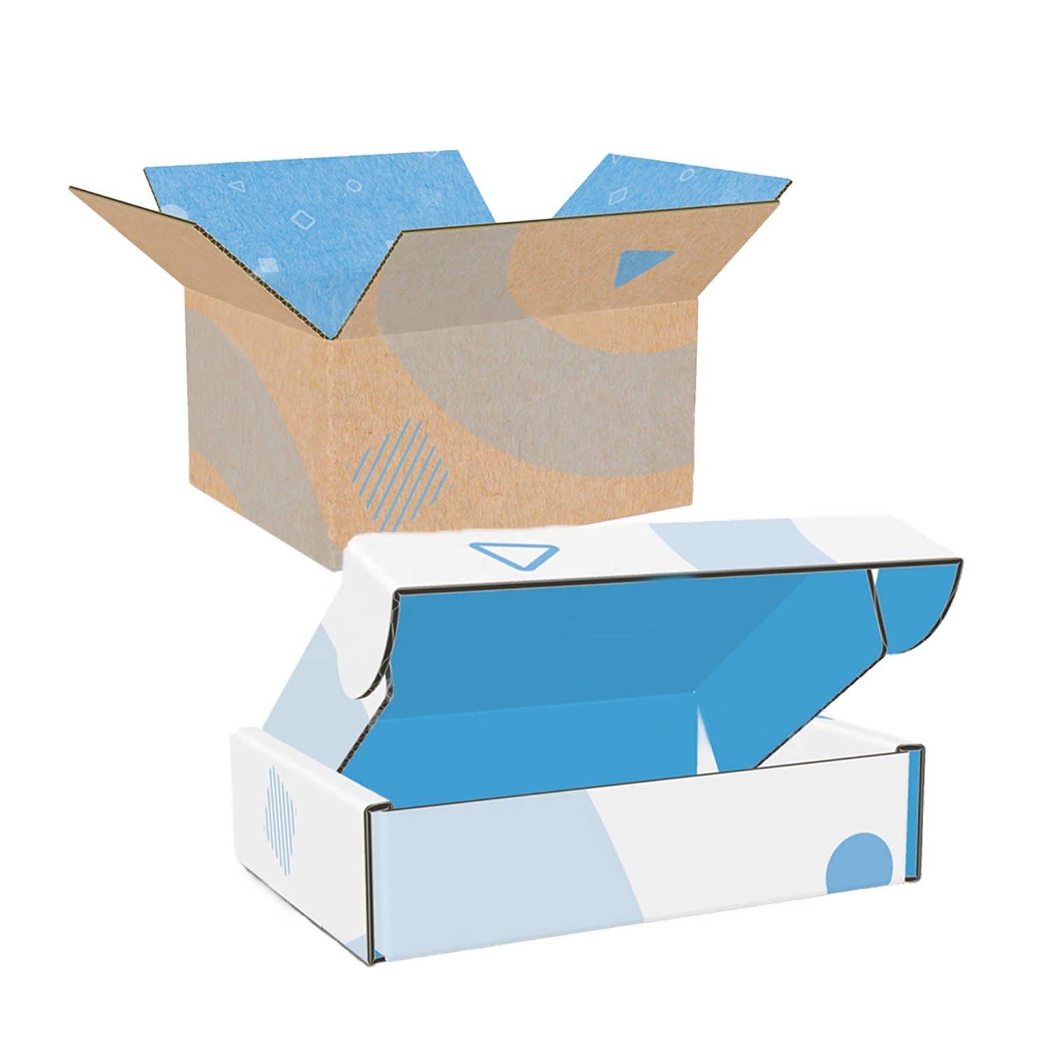 Wholesale Empty Corrugated Packaging Boxes for Shipping Recyclable Moving Cardboard Cartons with Custom Design Logo for Business