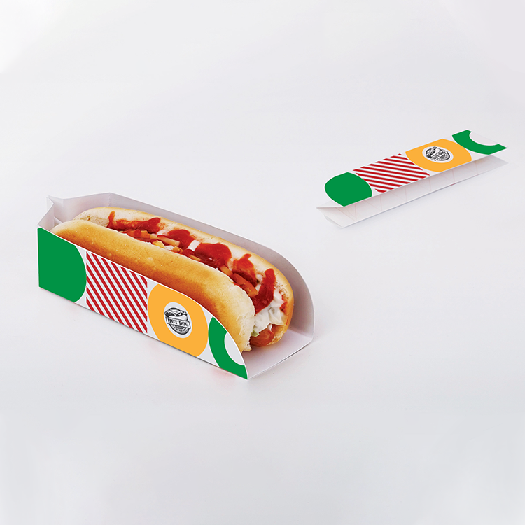 Custom Printed Disposable Korean Food Foldable Take Out Fast Food Burger Fry Chicken Hotdog Packaging Box