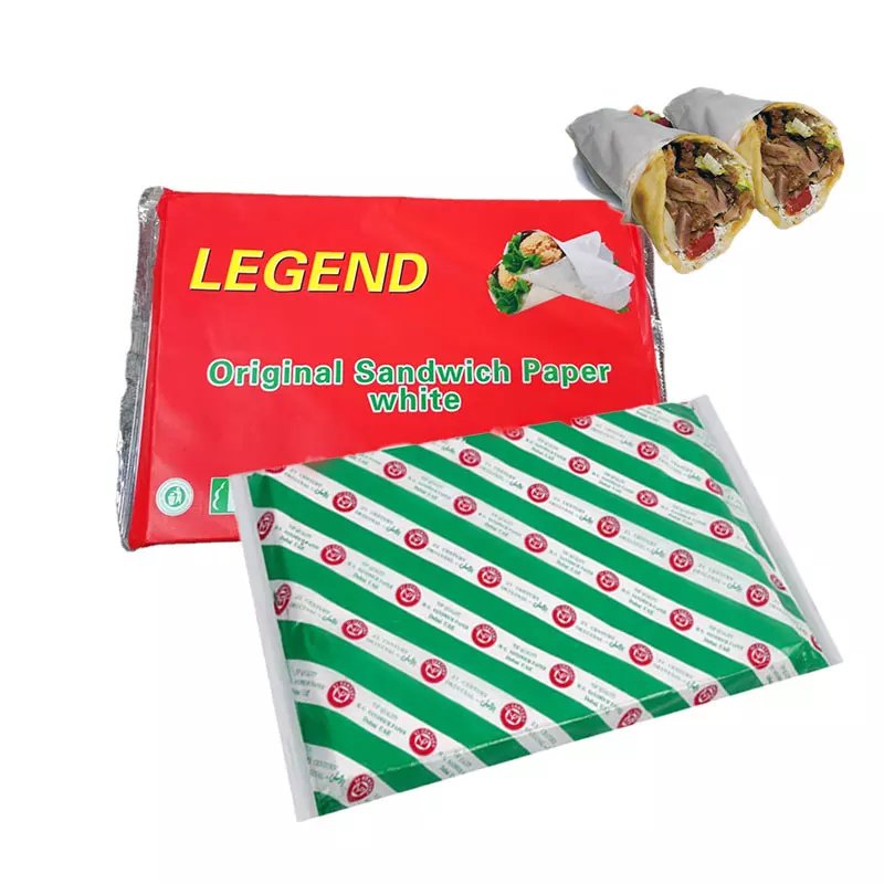 Hot Selling Standard Size MG White Hamburger Packaging Paper