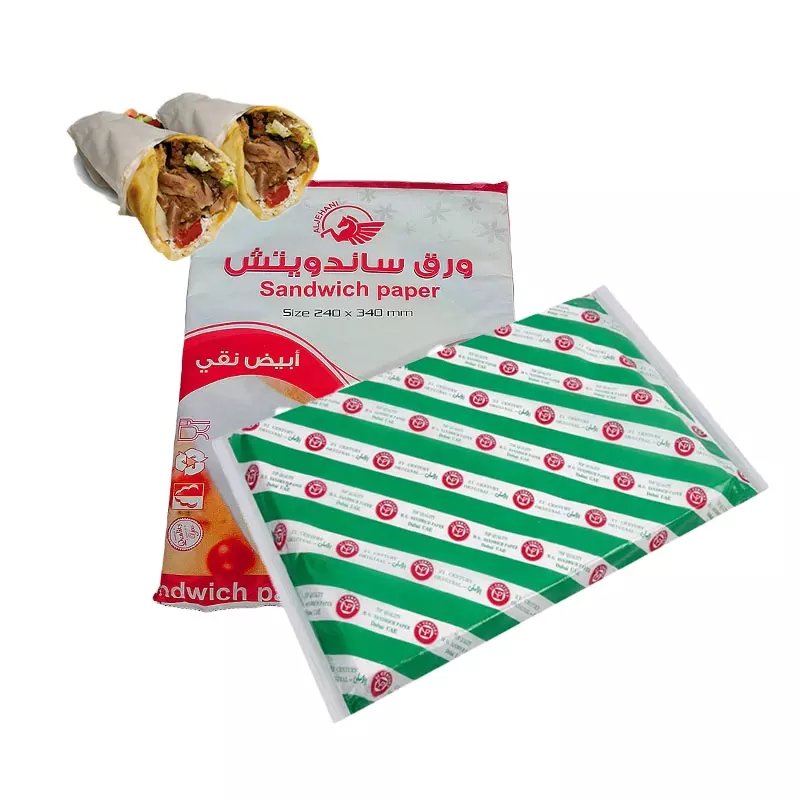 Hot Selling Standard Size MG White Hamburger Packaging Paper