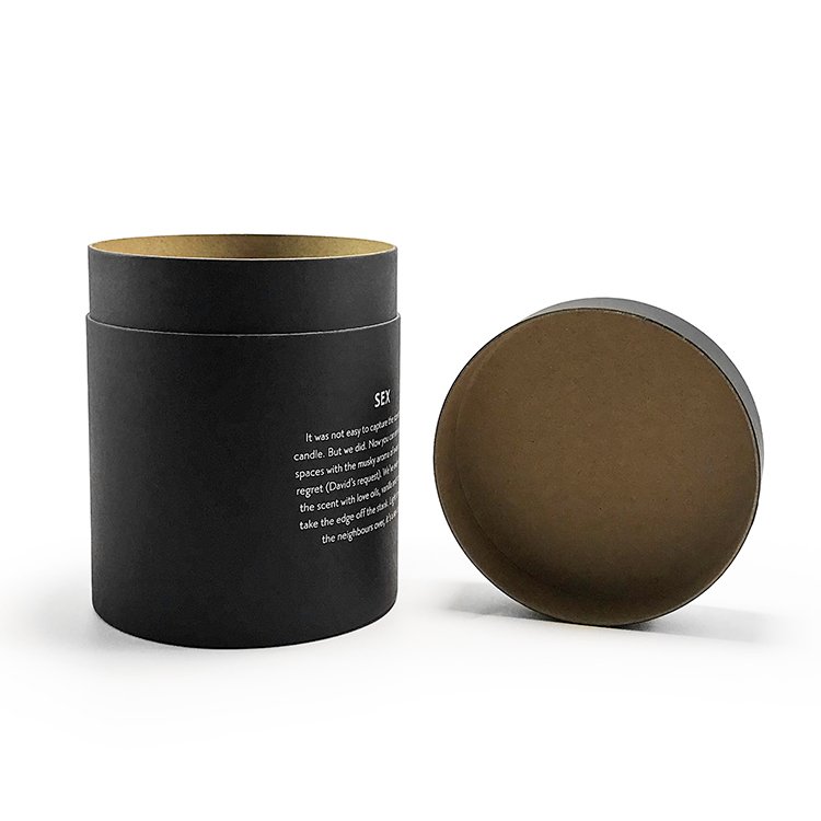 Eco Friendly Custom Fragrance wax gift decorations cardboard packaging box paper tube for candle jar