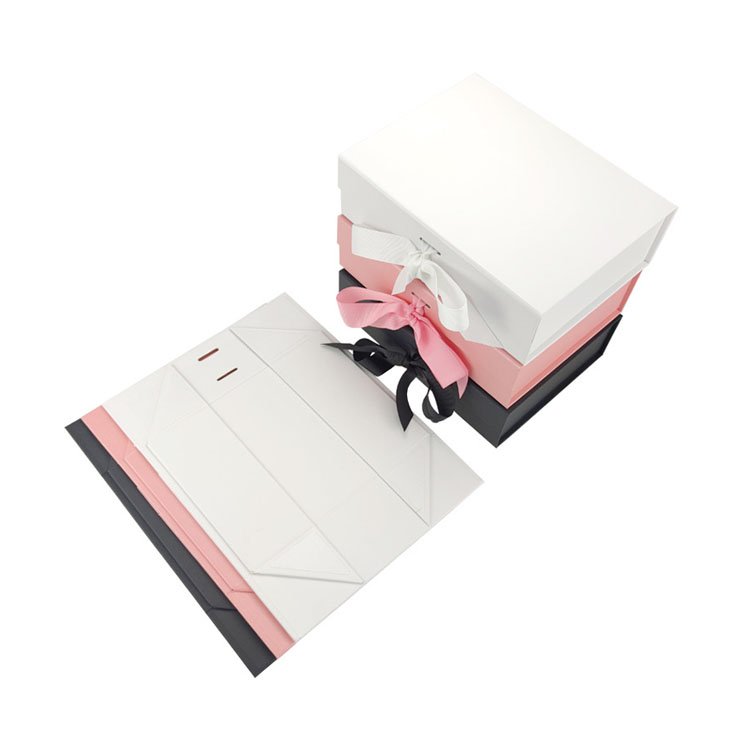 Wholesale Foldable Luxury Christmas Decorative Custom Logo Design Packaging Paper Folding Gift Box
