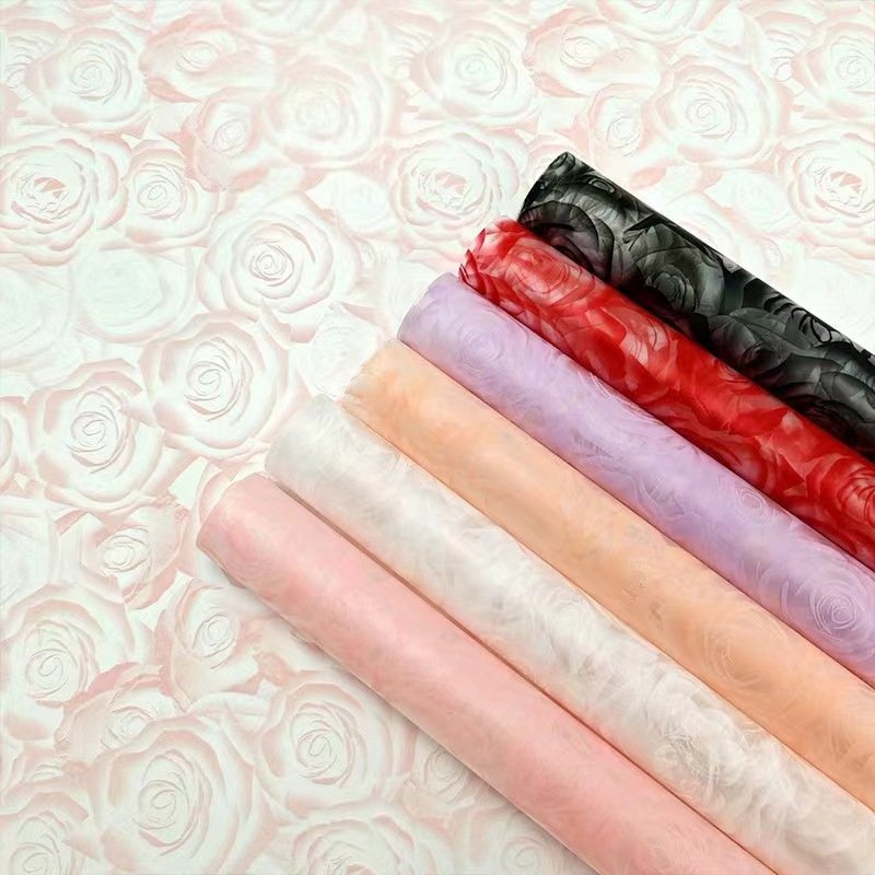 Rose Goodness flower wrapping paper waterproof bouquet wrapping paper Hansel paper floral materials manufacturers wholesale