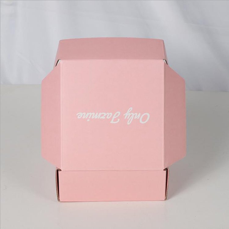 Custom Logo Printed Rigid Kraft Paper Packaging Mailing Shipping Cardboard Colored Corrugated Box For Clothing