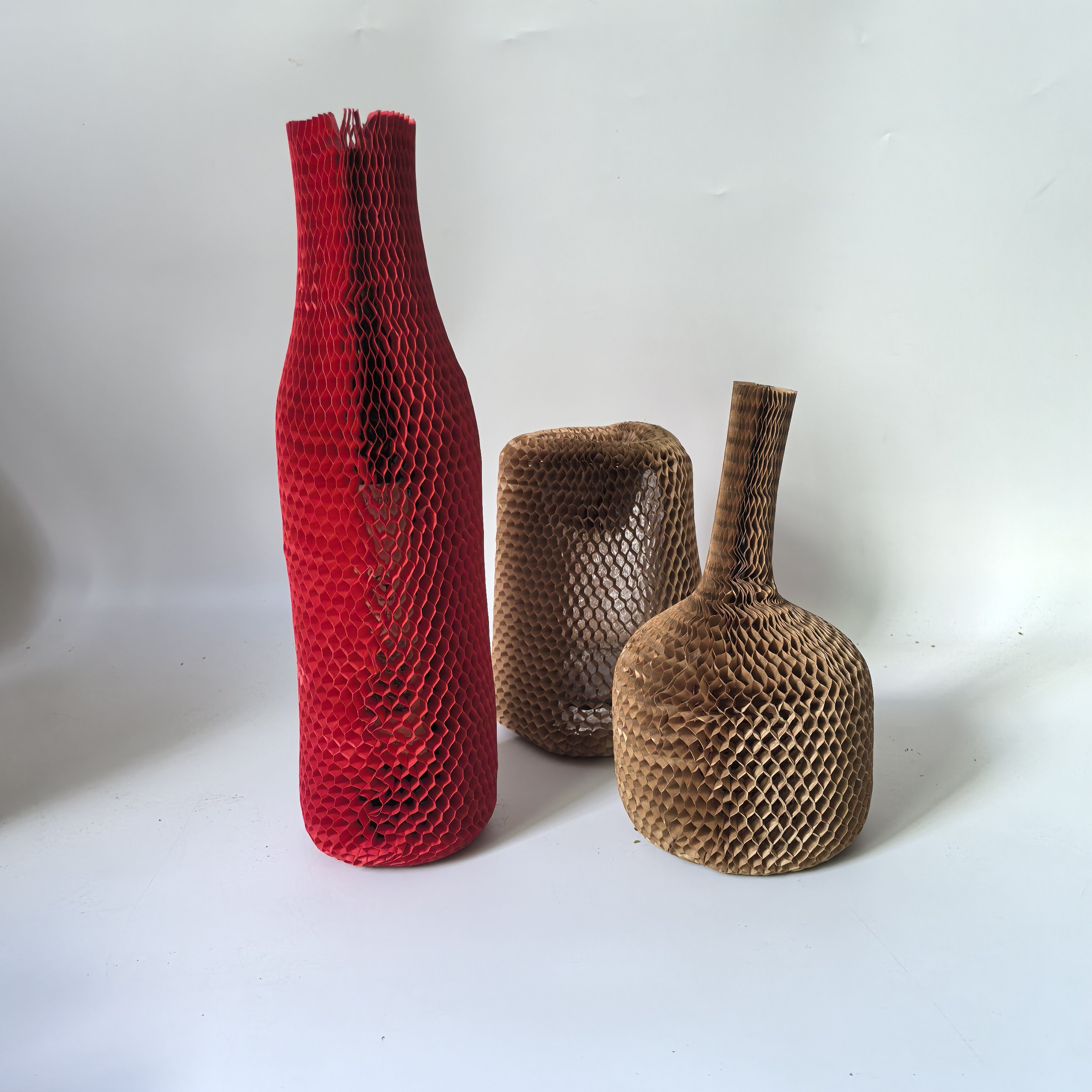 Baby Bottle Protective Milk Bottle Beer Red Wine Bottle Protect Cover Honeycomb Packaging Paper Sleeve