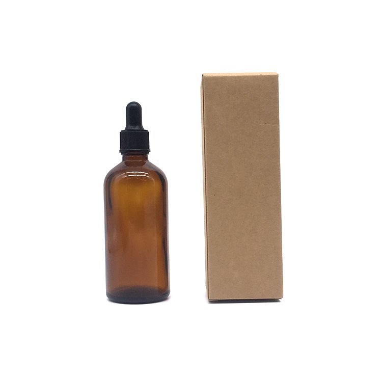 Wholesale square high quality kraft paper essential oil bottle packaging box