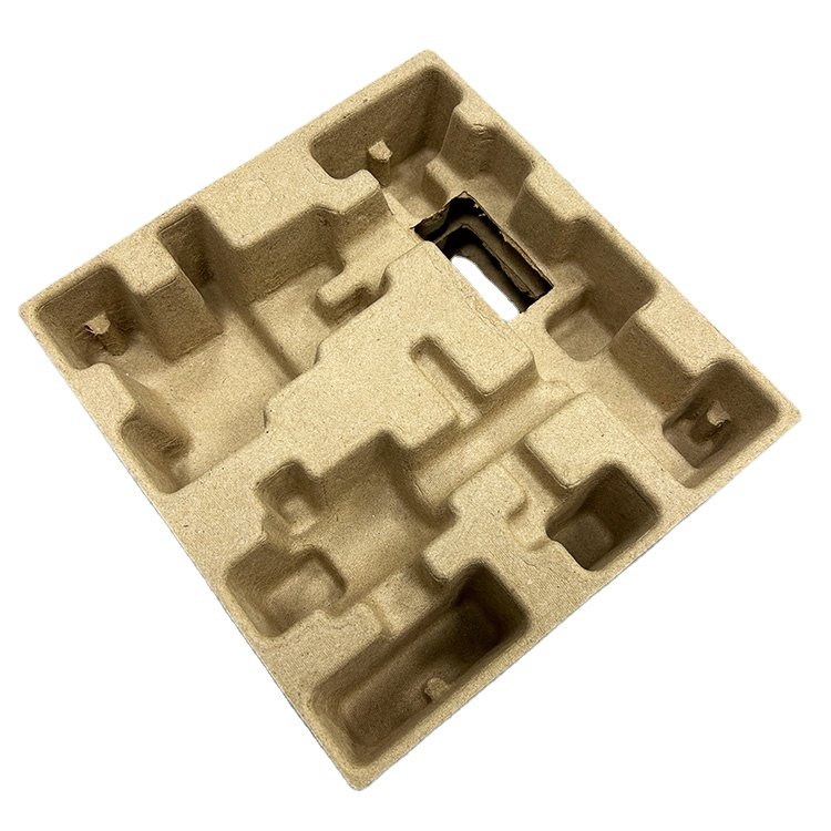 Excellent quality Paper Insert Packaging Recycled Dry Pressed USB cable Custom Molded Pulp Tray for protects product