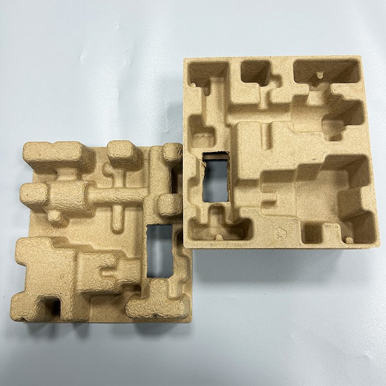 Excellent quality Paper Insert Packaging Recycled Dry Pressed USB cable Custom Molded Pulp Tray for protects product