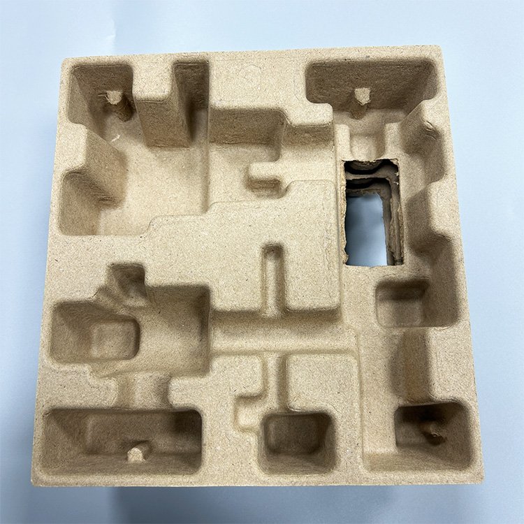 Excellent quality Paper Insert Packaging Recycled Dry Pressed USB cable Custom Molded Pulp Tray for protects product