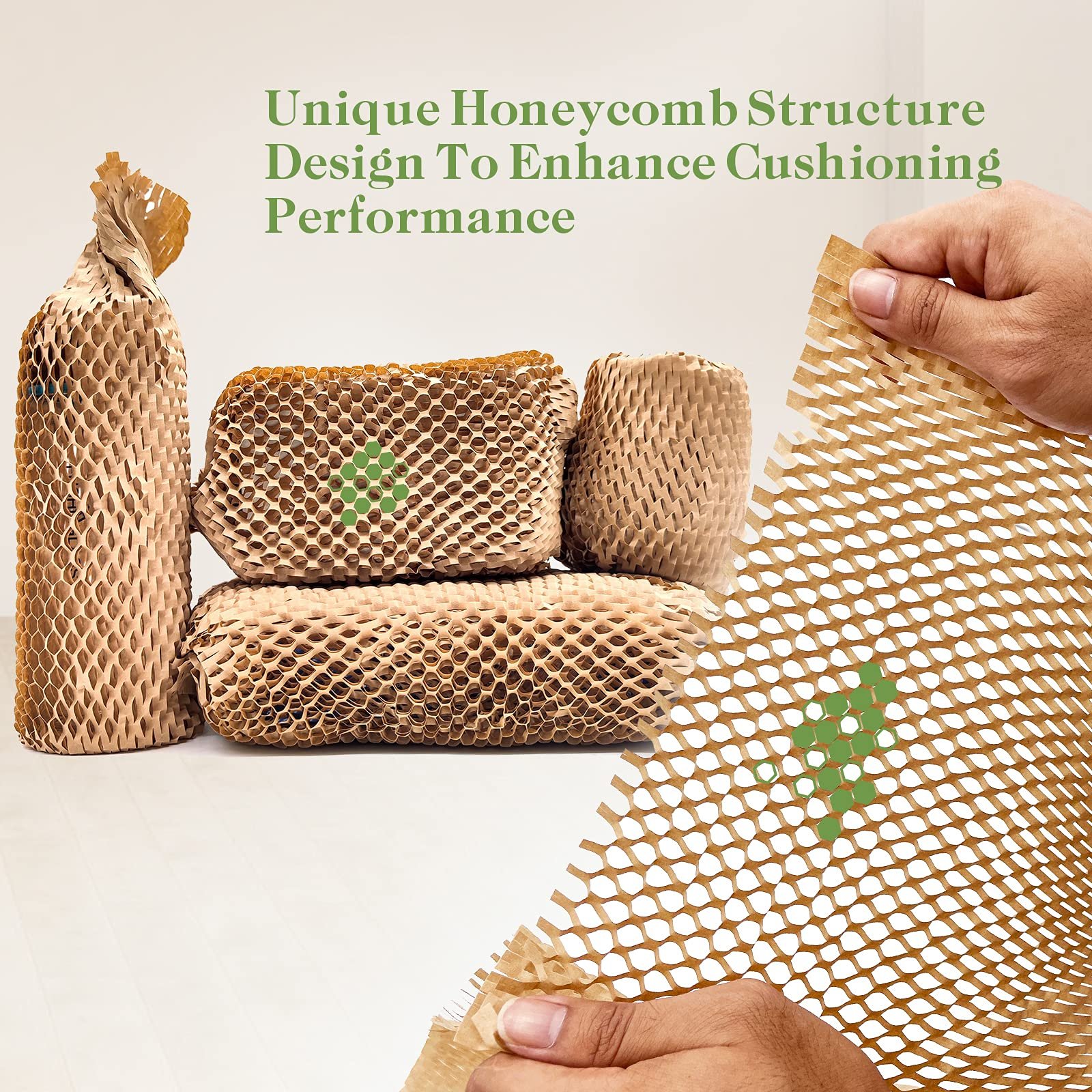 Recyclable Moving Bubble Cushioning Wrap Honeycomb Packing Paper