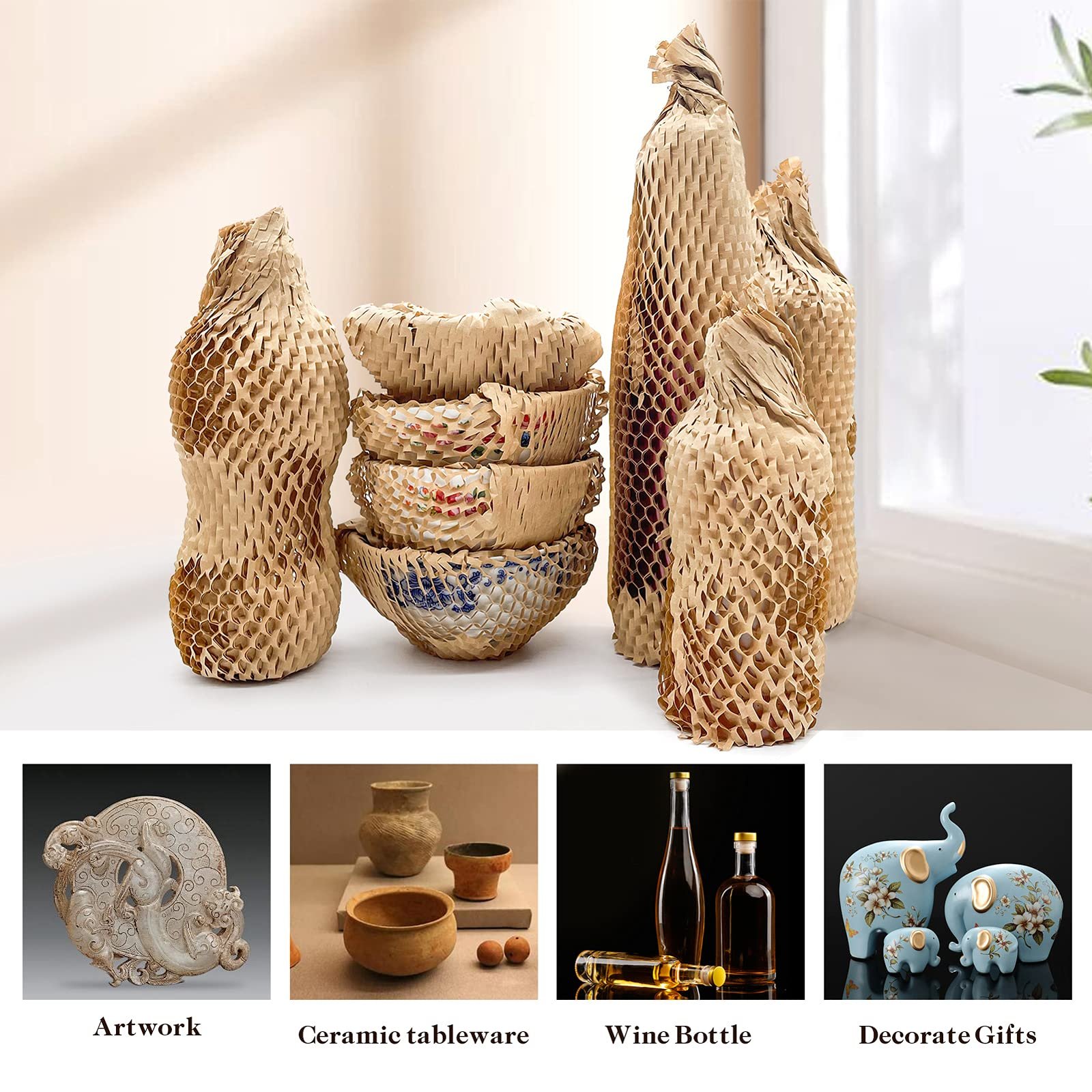 Recyclable Moving Bubble Cushioning Wrap Honeycomb Packing Paper