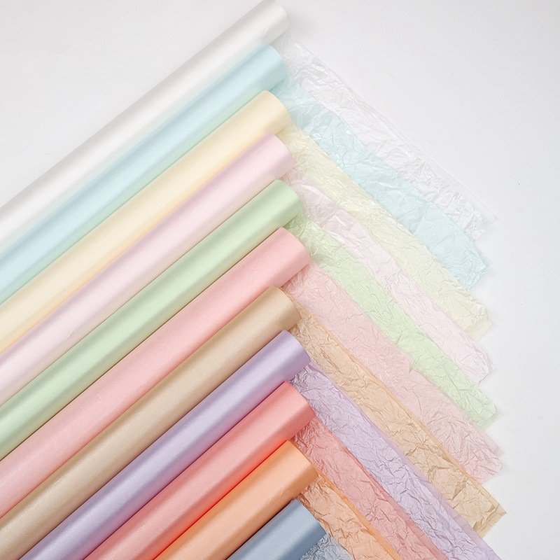 Shinewrap 20sheets/bag Factory Wholesale Korean Style Pearl Tissue Paper 50*70 CM Flower Wrapping Paper Florist Packaging Paper