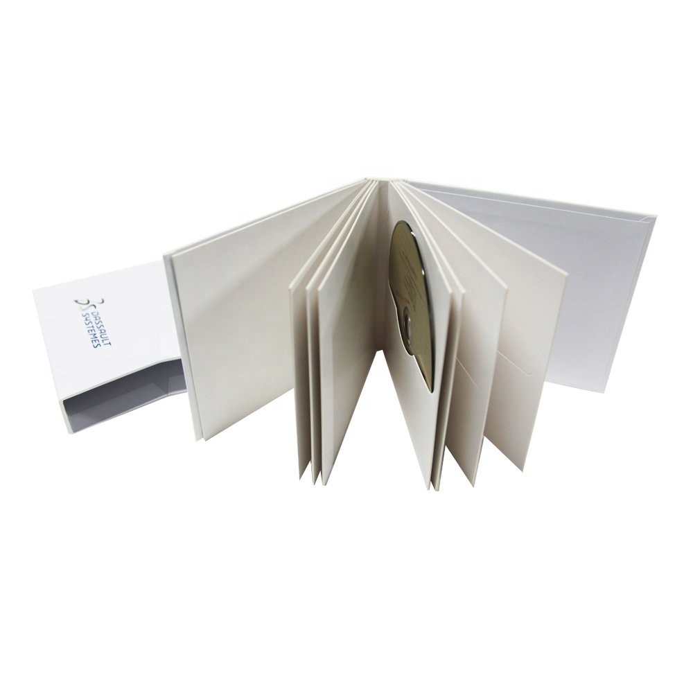 Custom Eco-friendly biodegradable Cardboard Size CD/DVD set custom cardboard magnetic packaging luxury gift paper boxes