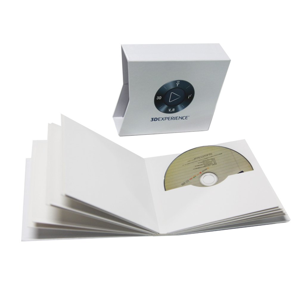 Custom Eco-friendly biodegradable Cardboard Size CD/DVD set custom cardboard magnetic packaging luxury gift paper boxes
