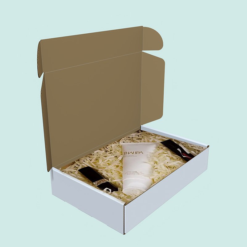Custom Logo White Shipping Boxes Packaging Gift Paper Mailing Box Corrugated Mailer Box For Small Business