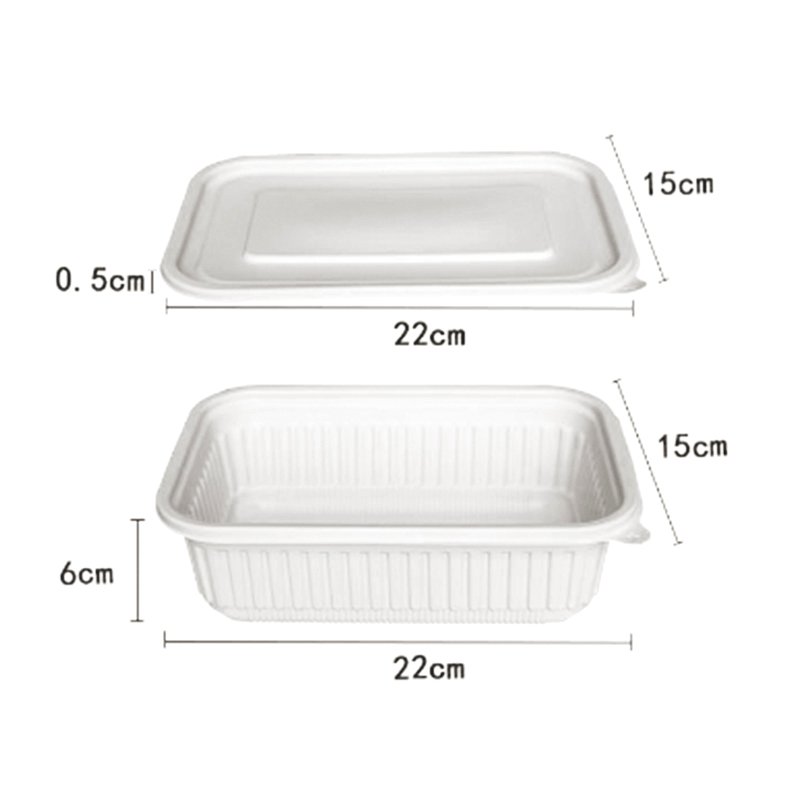 Factory Price Cormstarch Plastic PLA Container Biodegradable Disposable Lunch Box