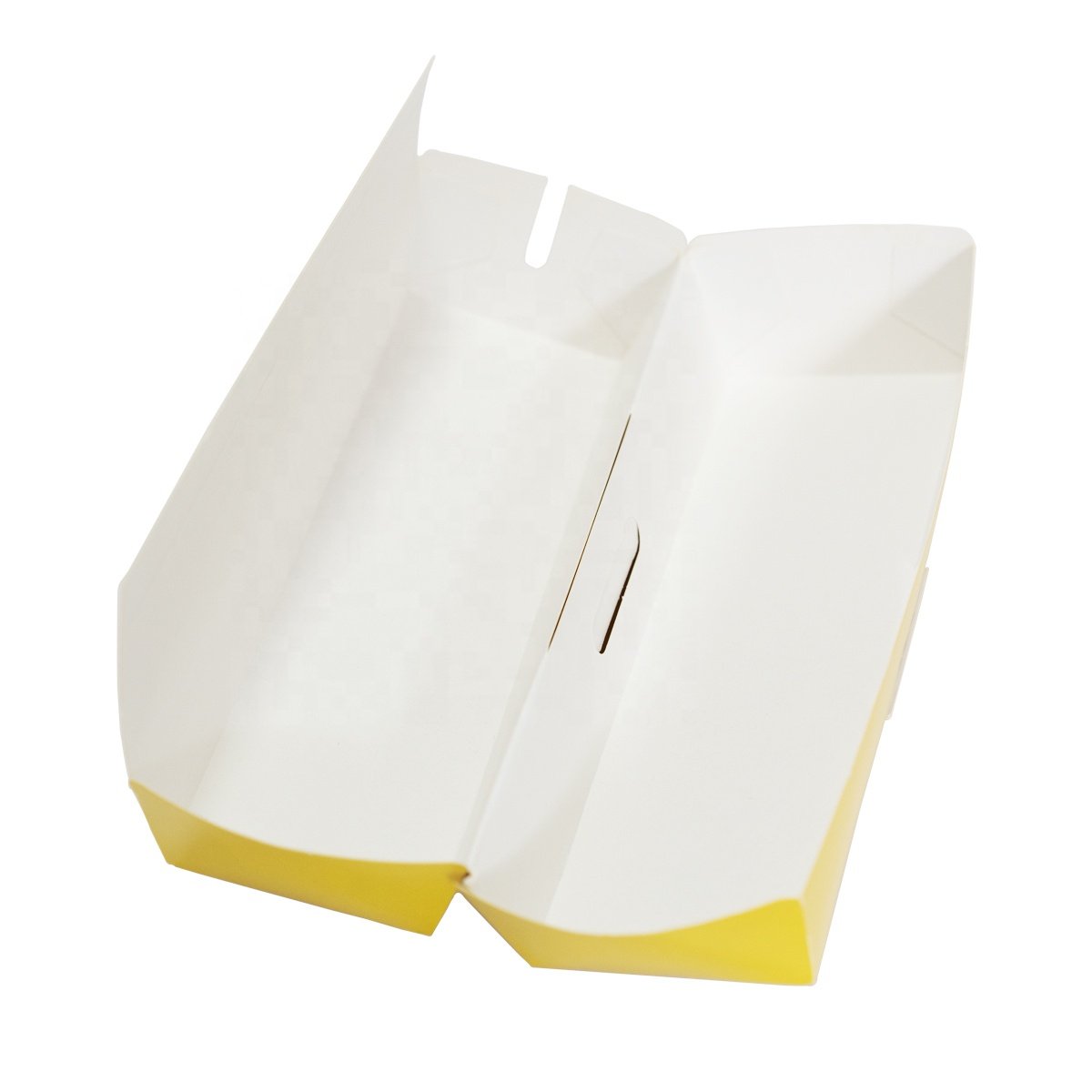 Food Grade Hot Dog Packaging Paper Box Custom Logo Printed Korean Corn Dog Paper Box White Cardboard Hotdog Paper Boxes