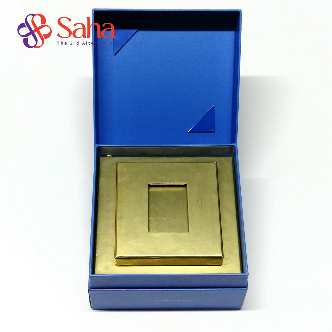 Handmade Recyclable Bio-Degradable Flap Open Rigid Boxes Skin Care Paper Packaging Art Kraft Paper Gift & Craft Bio-Degradable