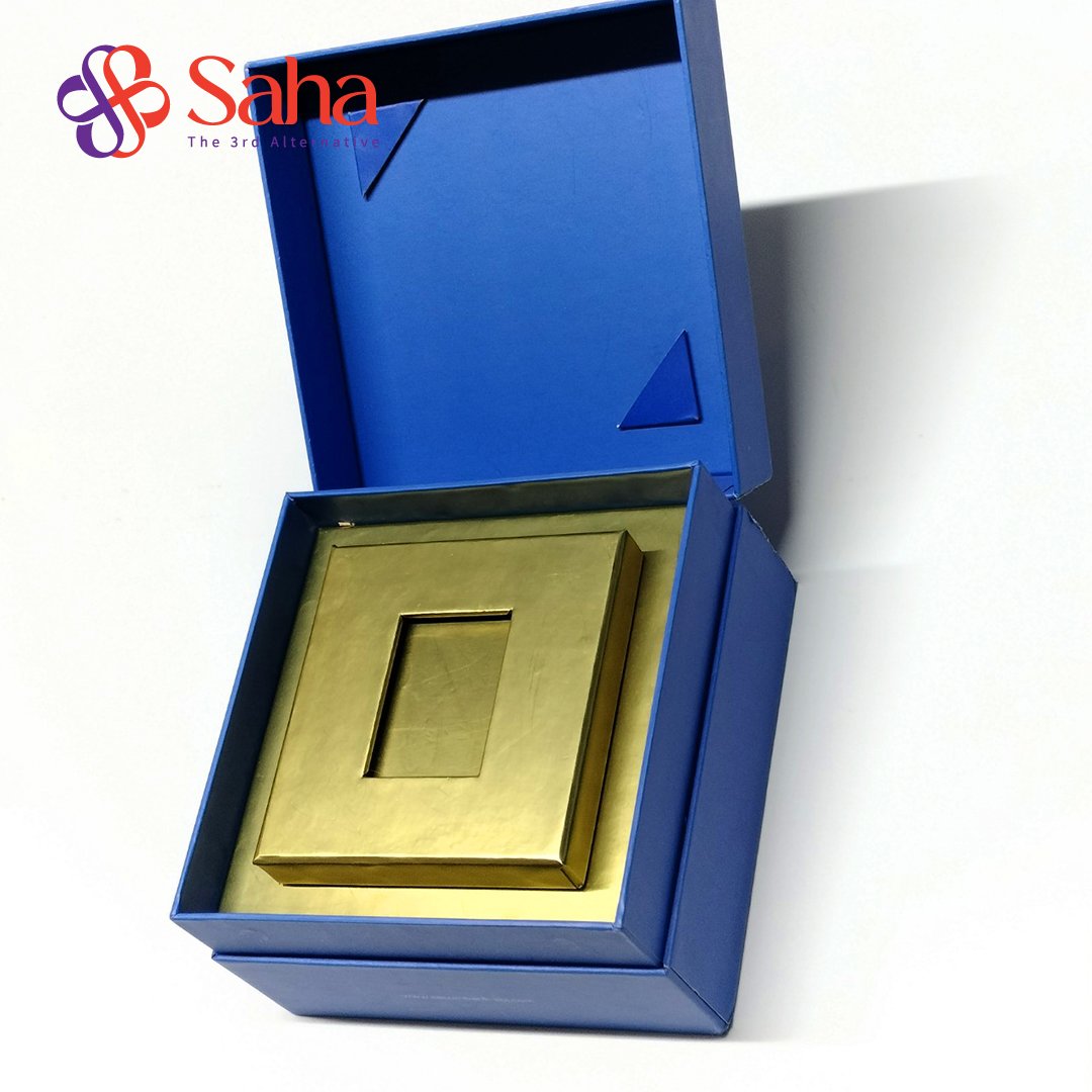 Handmade Recyclable Bio-Degradable Flap Open Rigid Boxes Skin Care Paper Packaging Art Kraft Paper Gift & Craft Bio-Degradable