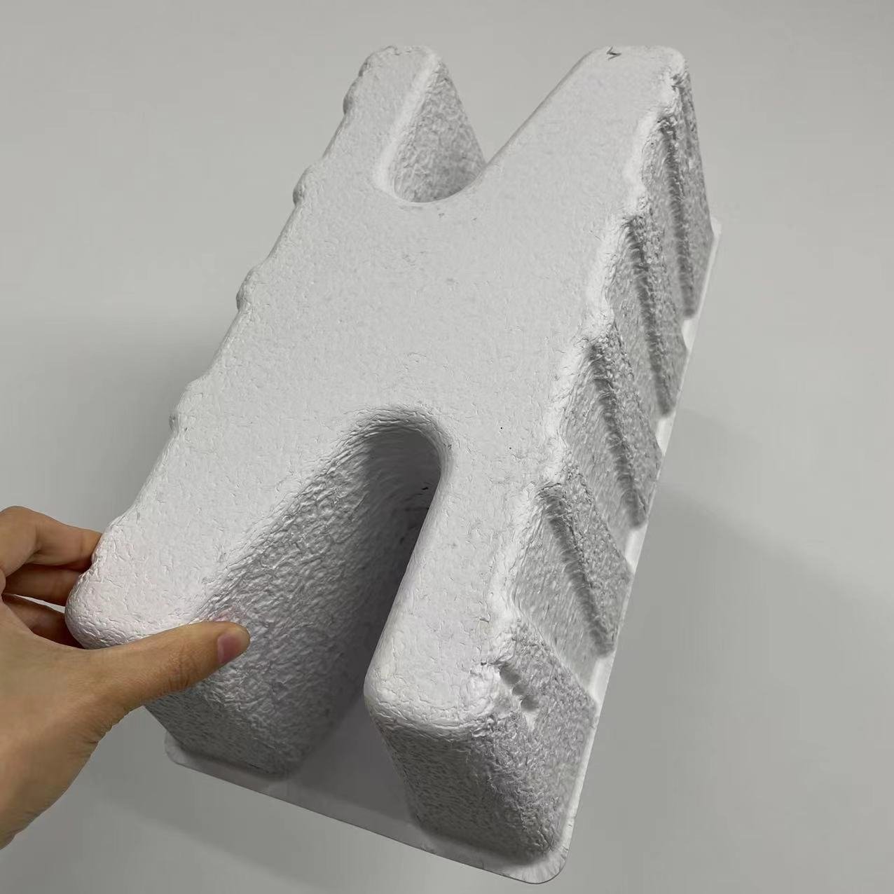 Custom design shoe box paper pulp molded biodegradable of recycled paper packaging box for slippers