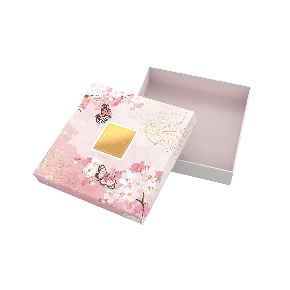 Custom Printing Packaging Chocolate Food Nuts Candy Paper Box with PET Tray