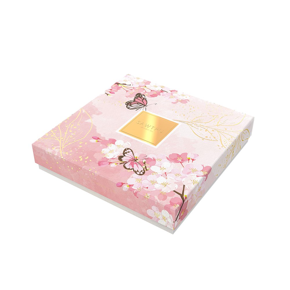 Custom Printing Packaging Chocolate Food Nuts Candy Paper Box with PET Tray