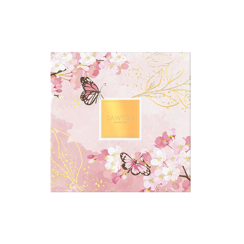 Custom Printing Packaging Chocolate Food Nuts Candy Paper Box with PET Tray